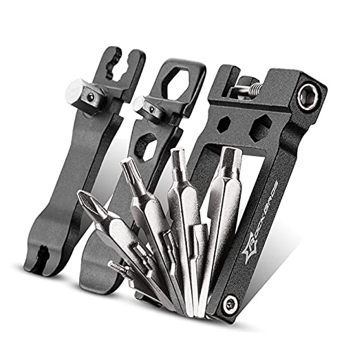 ROCKBROS Multiherramienta para Bicicleta Multifunción 20 en 1, Herramienta de Reparación de Ciclismo Portátil Compacto