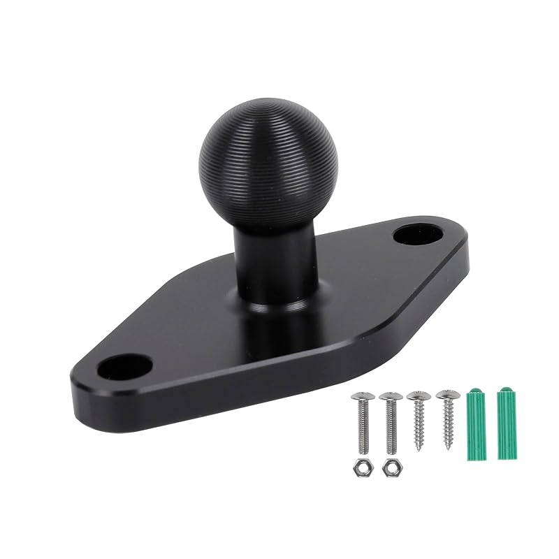 Adaptador com esfera de 17 mm e base AMPS em alumínio para Garmin Leenconghui