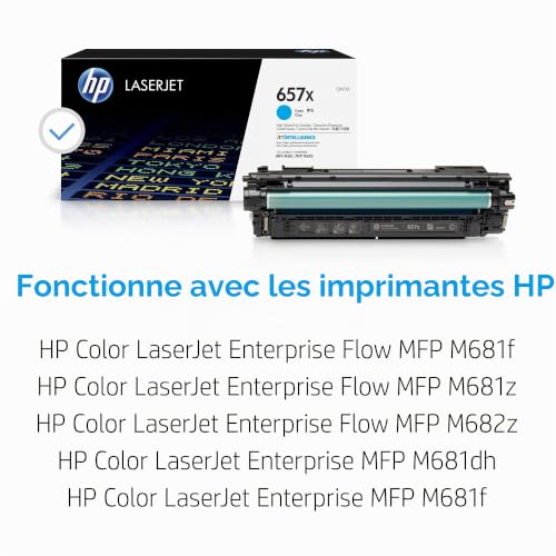 HP 657X Cartouche de toner 1 pièce(s) Original Cyan