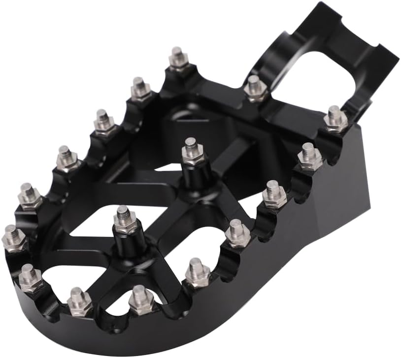 JFG RACING Dirt Bike Foot Pegs CNC Motorcycle Footpegs for 85-530 SX SXF EXC EXCF XC XCF 2016-2023/GASGAS EC300 EC250F 21-24/EC350F 21-23-Black