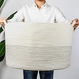 Breite Verwendungen, dieser Aufbewahrungskorb ist die perfekte Lösung für Ihre Speicherprobleme, Decken, Teppich im Wohnzimmer; Bücher, Spielzeugen im Kinderzimmer; Tücher, Pyjama im Bad, bringt Alles in Ordunung