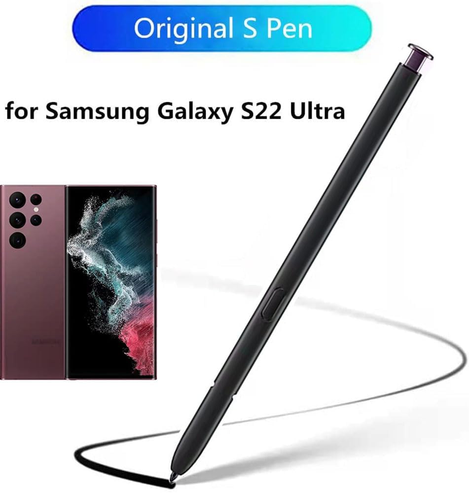 S22 Ultra S Pen (WithBluetooth),S22 Ultra Stylus Pen Replacement Compatible with Samsung Galaxy S22 Ultra All Versions (Burgundy)