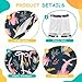 KOCOART Axolotl Boys Swim Trunks with Compression Liner Dark Plain Boys' Board Shorts Quick Dry Kids Bathing Suit Beach 5-6T