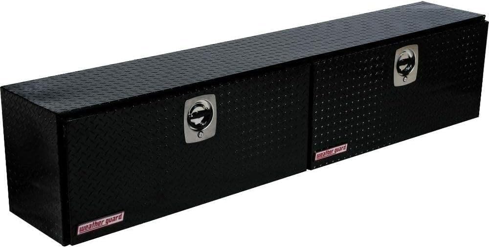 Featured: WEATHER GUARD MODEL 391-52-02 Black Aluminum Hi Super Side Truck Box 15.2 Cubic Feet.