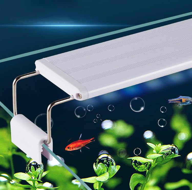 Image of AquaNaturePlanted Aqaurium LED Light Slim Light with Stable Extendable Brackets for Freshwater and Saltwater Aquarium (80cm)