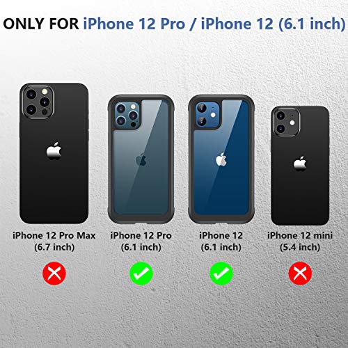 Coque iPhone 12 Pro 360 Miracase intégrale noire anti-chute