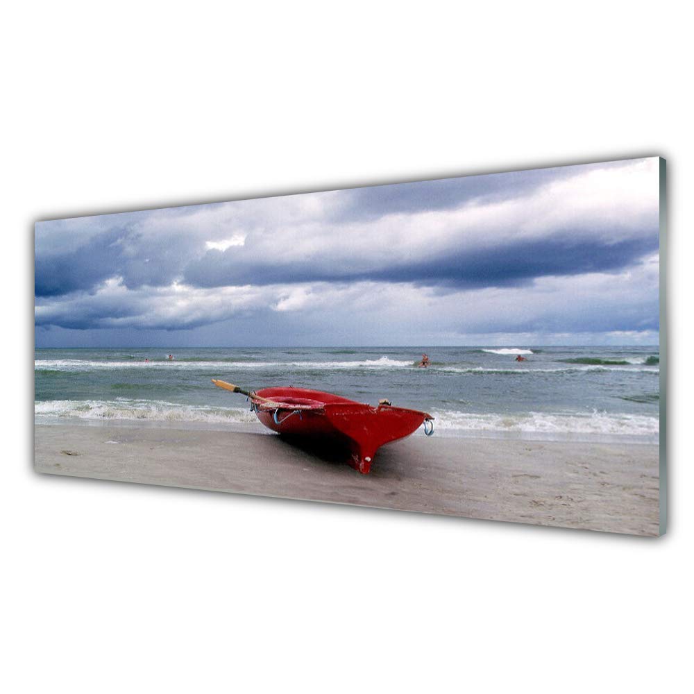 Tableau Mural Moderne Mer en Plexiglas Haute Définition 125x50cm