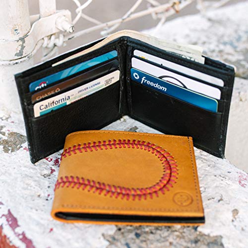 Genuine Baseball Glove Leather Bifold Wallet for Men4