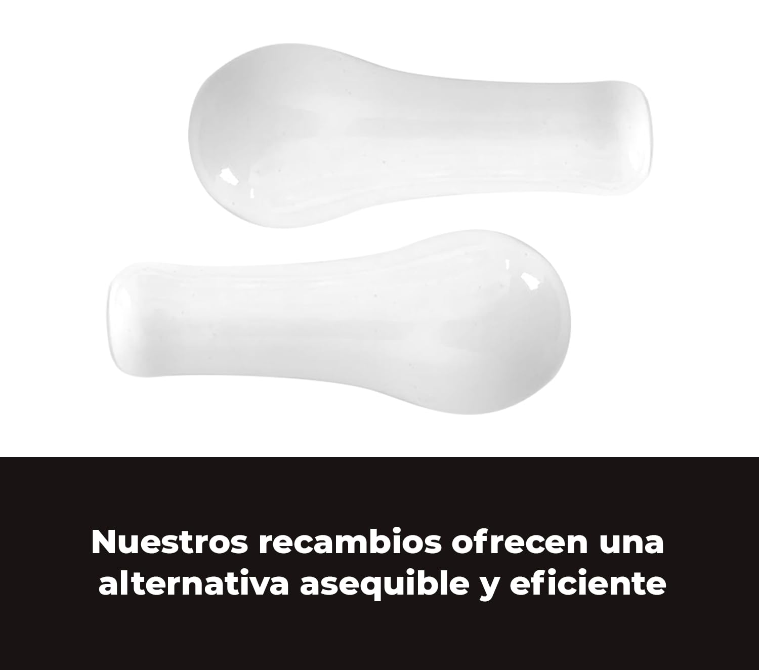 ARCO · Set de 2 Recambios de Porcelana para Manillas de Puerta - Renueva tus Manillas Fácilmente