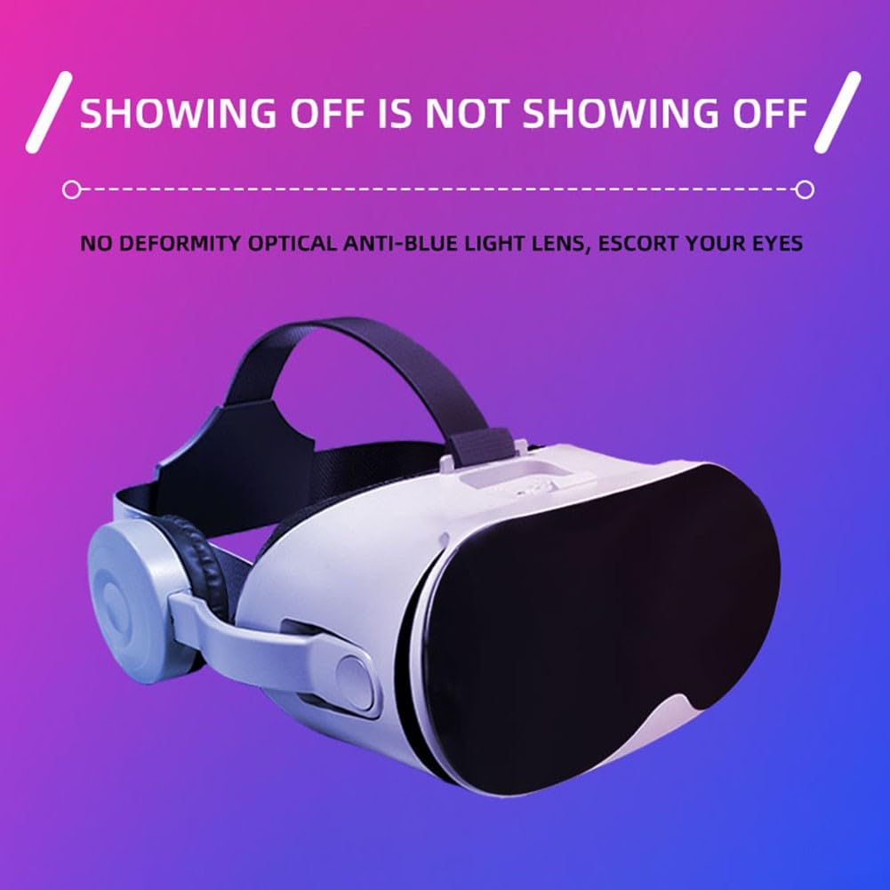Besttoolifes Auriculares VR para teléfono celular, realidad virtual 3D, auriculares con gafas para iPhone o para Android de 5.5 a 6.7 pulgadas, con controlador, para juegos móviles y películas (negro)