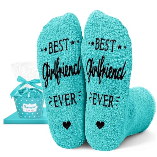 HAPPYPOP Gifts for Girlfriend from Boyfriend - Gift Ideas for Her, Best Girlfriend Ever Socks