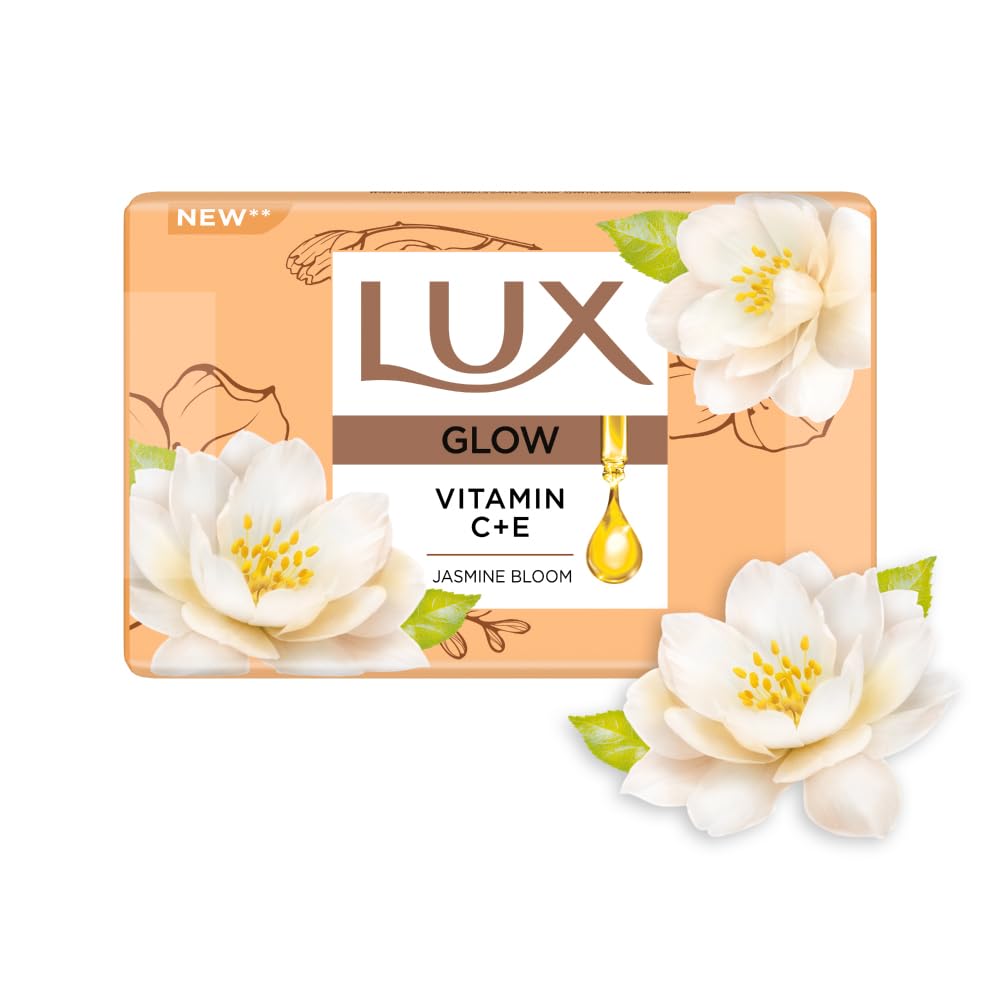 Lux Velvet Glow Jasmine & Vitamin E For Glowing Skin Beauty Soap Mega Pack 3X150 g