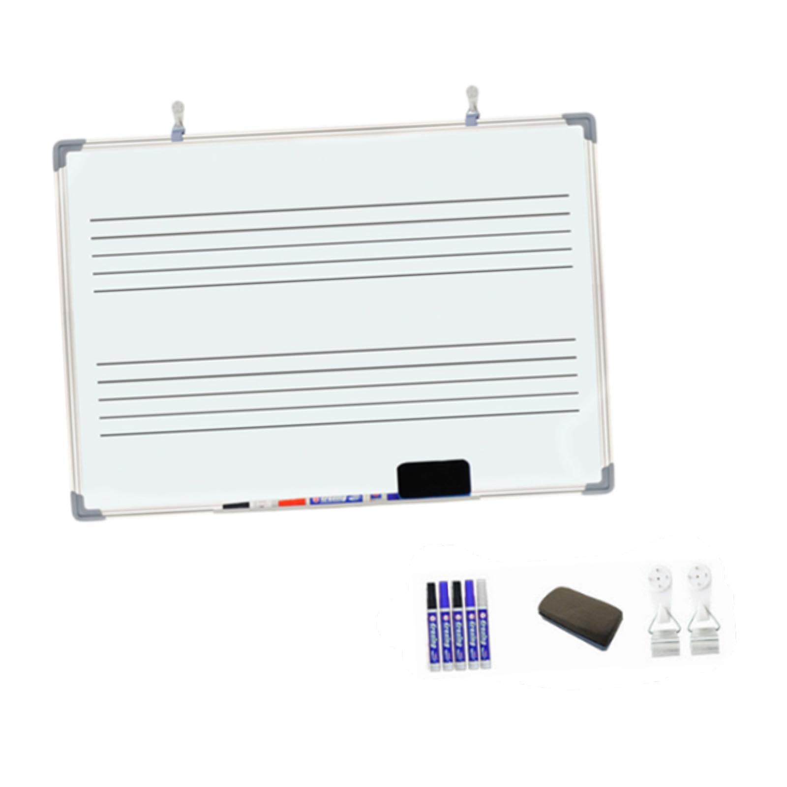 Sharplace Tableau Blanc de Musique effaçable, Notes de Musique, Tableau Blanc pour la Cuisine, Enseignants de Musique, Notes de Clavier, Musiciens
