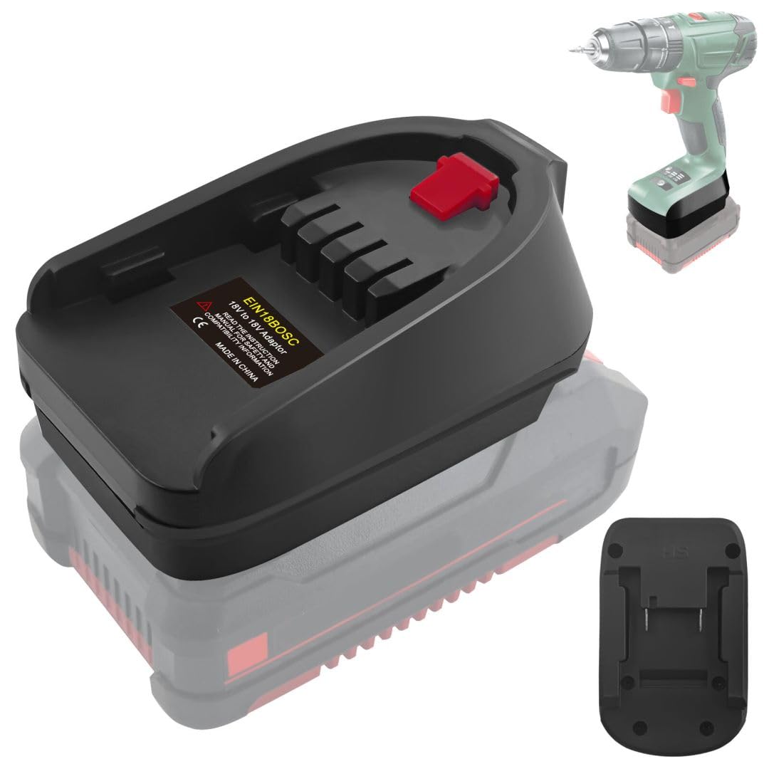 URUN Adattatore per batteria Einhell da 18 V per Bosch PBA, portatile Power Mount per Bosch il Multitool verde, adattatore per batteria Einhell su per utensili Bos.ch 18 V PBA (senza batteria)