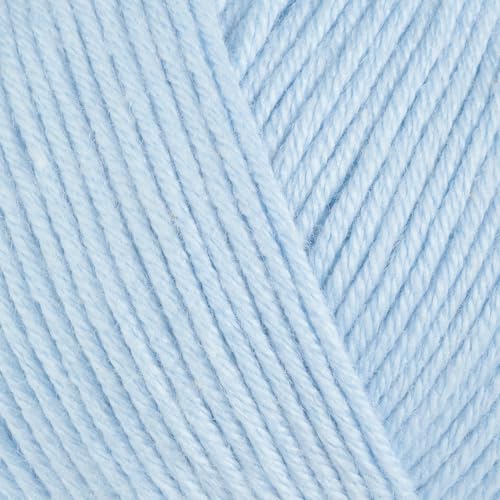 Image of Baby Cotton Blend Yarn - Soft Sport Weight Yarn for Crochet & Amigurumi - 50g /180yds - 60% Cotton 40% Acrylic - Ideal for Baby & Knitting Proj.(So Light Blue, 2 Balls)