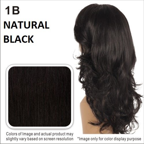 Eve Hair THE SCARLET Signature Wet n Wavy Human Hair Blended With Premium Fibers Style: Jerry Curl Bulk 18" (#1B (NATURAL BLACK))