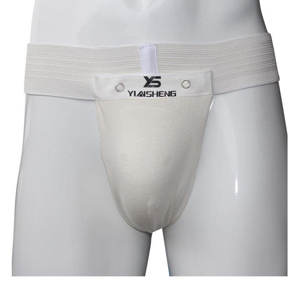 Lot de 5 protège-aine pour boxe, football, Muay Thai, Jockstrap XL, blanc