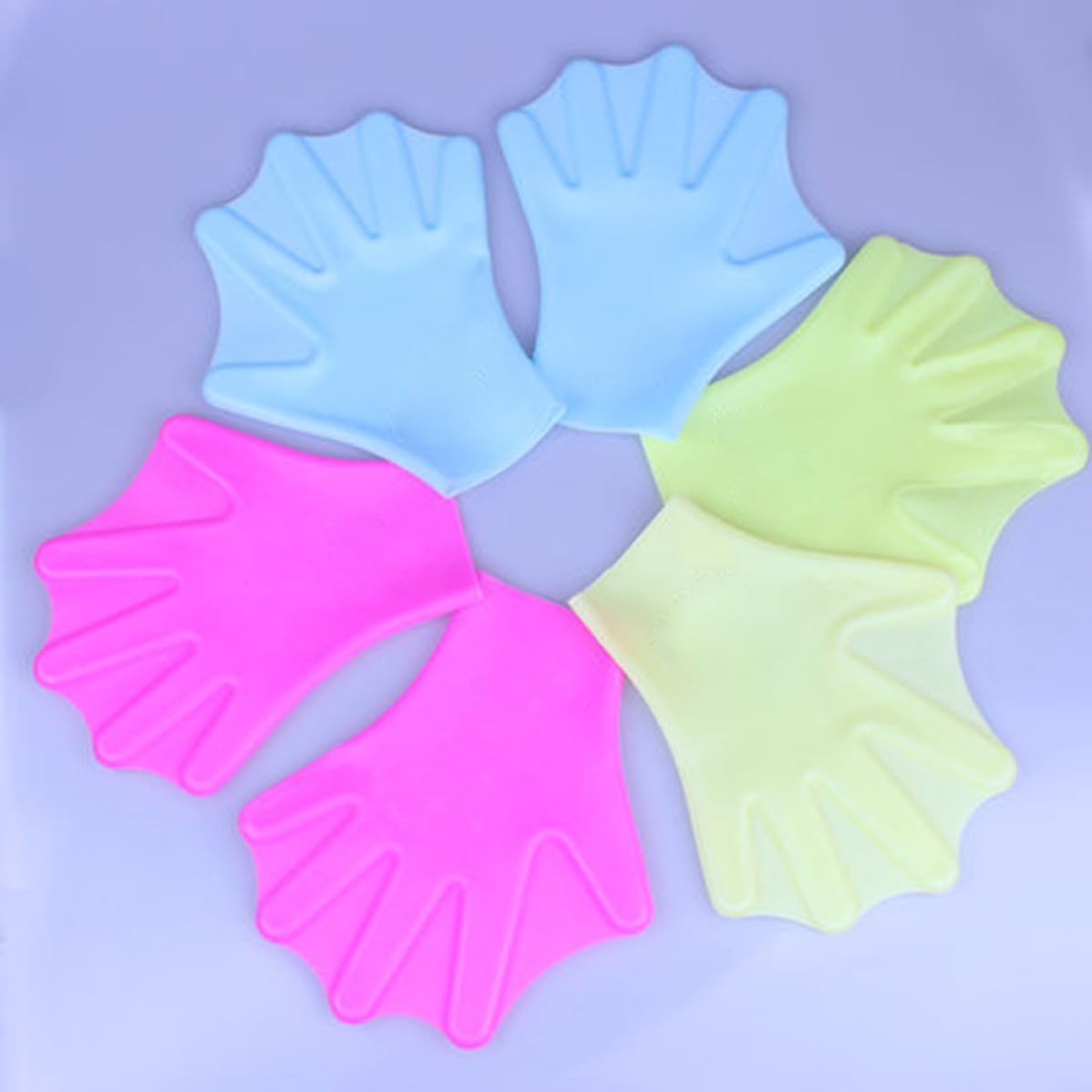 Webbed Swimming Gloves Adult Silicone for Training and Diving