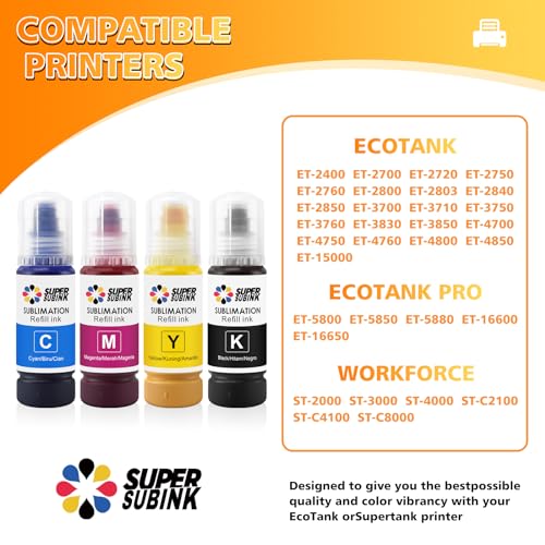 Tinta SUPERSUBINK 502 522 para Epson ET - Autollenado - Imagen 3