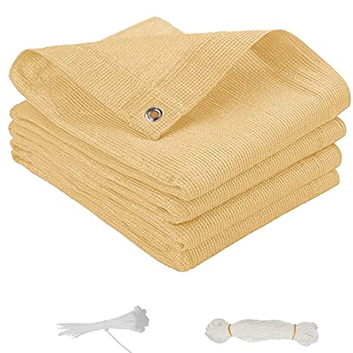 YANHONG Protezione della Privacy Schermo 95x250cm(37x98inch) Divisori e Protettivi Schermante per Balcone Privacy Resistente alle intemperie per Recinzione, Giallo