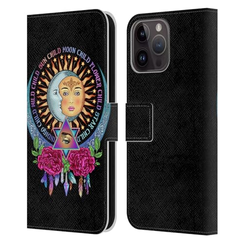 Funda tipo libro iPhone 15 Pro Max estilo bohemio para el día a día