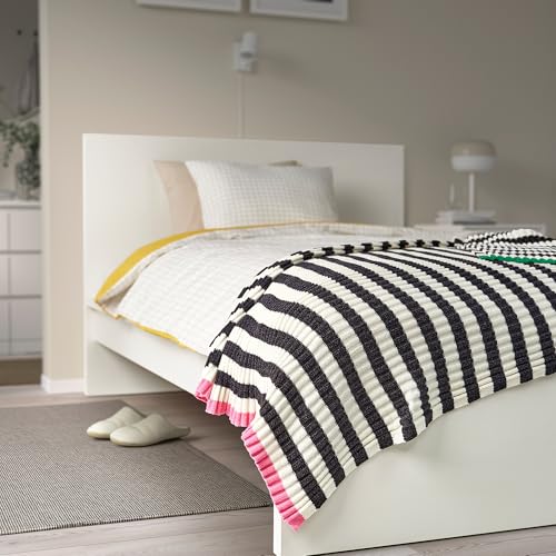 Couvre-lit Mossmott ProTuning plaid canapé moderne noir et blanc 130x170 - 5