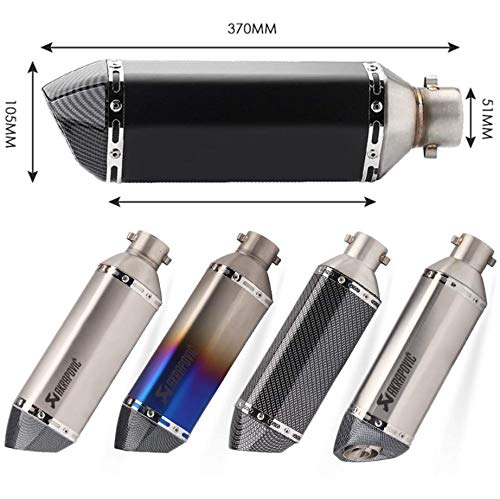 Amazon | スリップオンマフラー バイクサイレンサー 汎用 38mm 50.8mm 