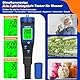 pH Messgerät Salztester für Pool,Digitales 5-in-1 pH TDS EC Salzgehaltmessgerät mit Kalibrierungslösungssatz, pH ppm Meter für Salzwasserpool, Aquarium, Whirlpool, Spa, Hydrokultur, Hausgebräu