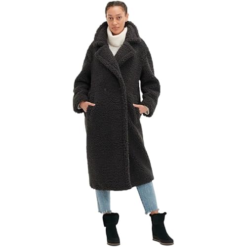 UGG Women's Gertrude Long Teddy Coat