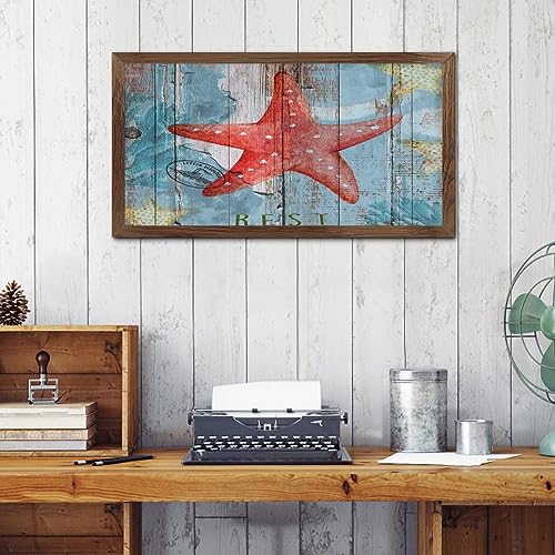 Placa de madera de océano náutica regalo original decorativo de hogar 3