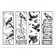 GLOBLELAND Krähen Lesezeichen Transparente Stempel für Scrapbooking Zweig Skelett Lesezeichen Klare Stamps Halloween Silikonstempel Für Kartengestaltung DIY Prägung Journaling