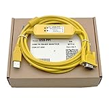 USB-PPI for S7-200 PLC Programming Cable CPU224 Communication Cable Data Cable Download Obsolete (Yellow 2m)