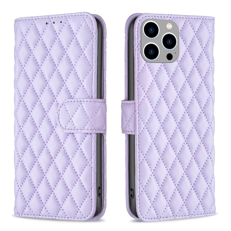 Generic etui kompatybilne z TCL 306 (kolor: fioletowy) skórzany portfel etui premium magnetyczne etui z klapką przegródki na karty