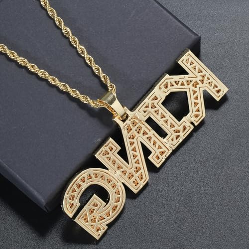 Iced Out Custom Name Pendant Necklace - Hip Hop Personalized Cubic Zirconia Nameplate - Cusotm Jewelry for Men and Women4