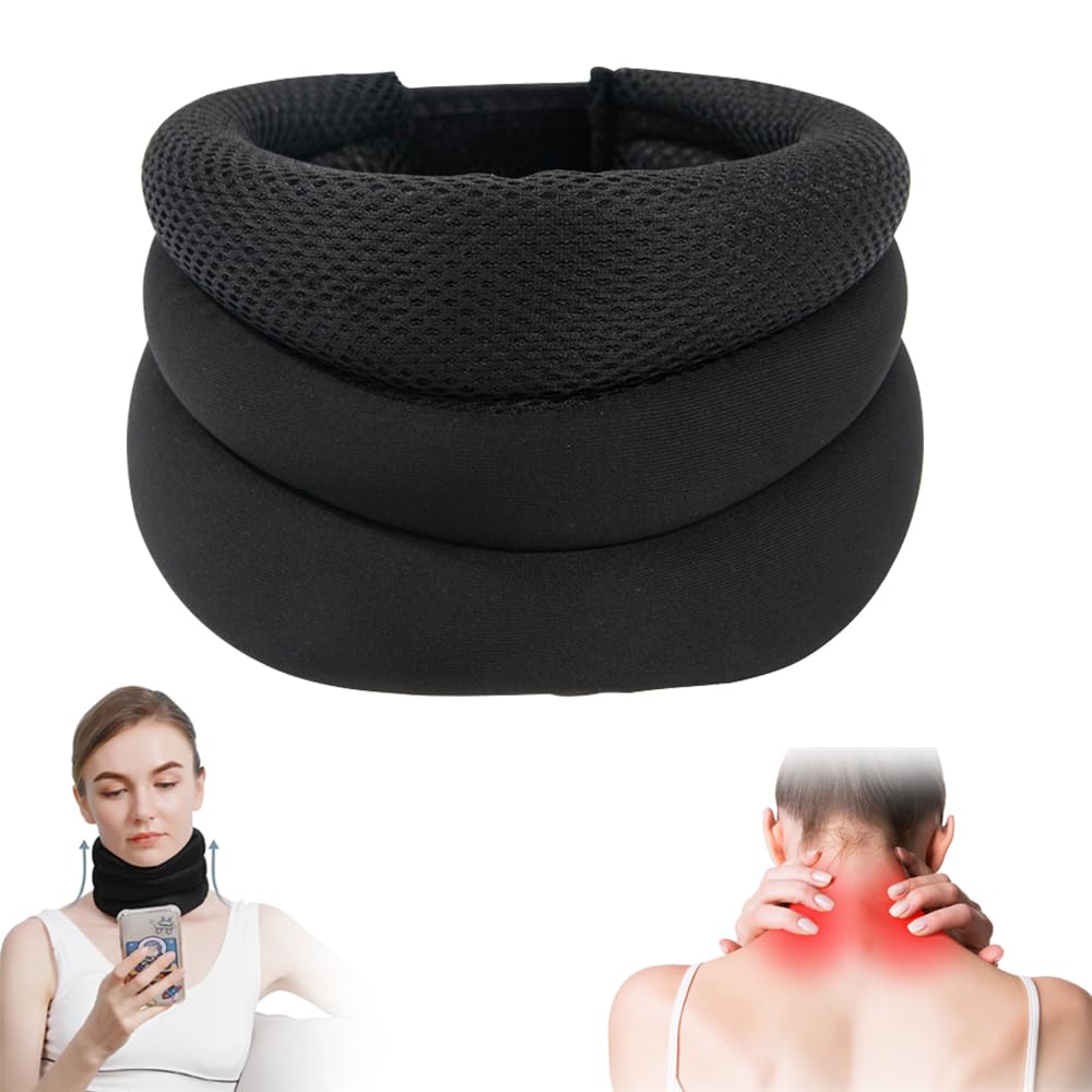 LBZLBZ Neck Support for Snoring, Anti Snoring NeckSupport, Cervical Collar for Sleeping for Men & Women, Adjustable Soft Foam Neck Support, Ergonomic