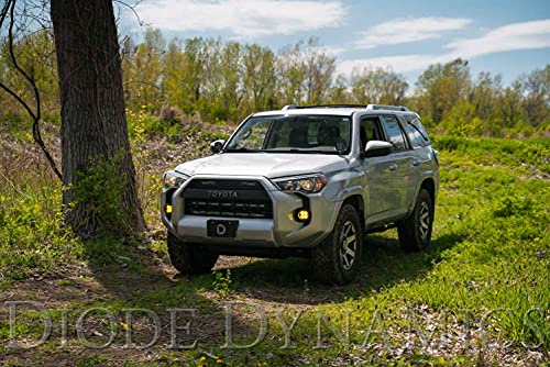 Diode Dynamics SS3 LED Fog Light Kit compatible with Toyota, 4Runner 2014-2023, Yellow SAE Fog Pro
