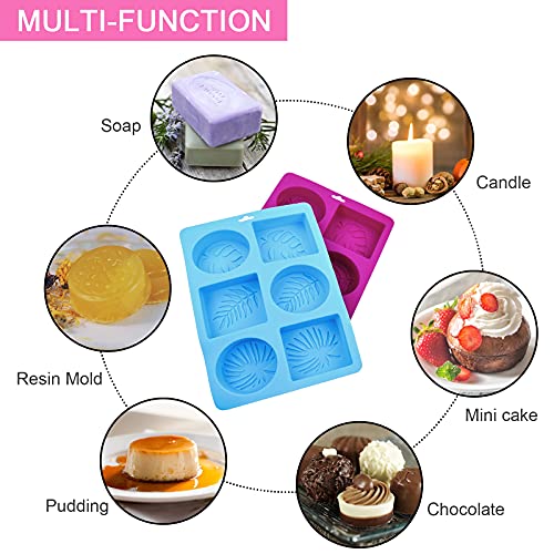 Palm Leaf Soap Mold 6 Hole Rectangular Leaf Soap Silicone Mold Diy Soap Making Supplies #TOP4