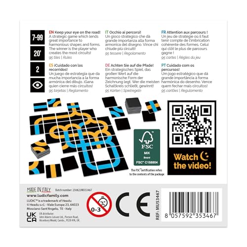 Ludic Crossroads Occhio Ai Percorsi Mu53467 Gioco Di Società Per La Famiglia Per 2 Giocatori Made In Italy - 2