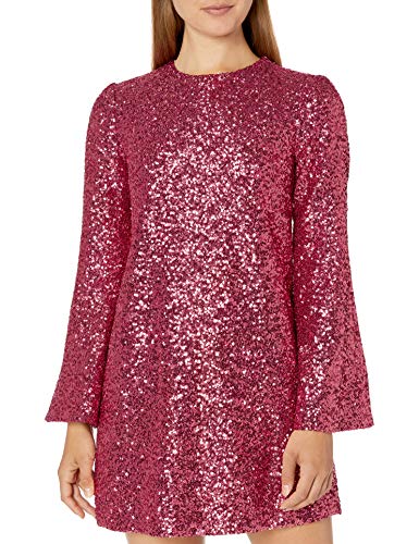 Jill Jill Stuart Women s Sequin Shift Dress, Wildrose, 10