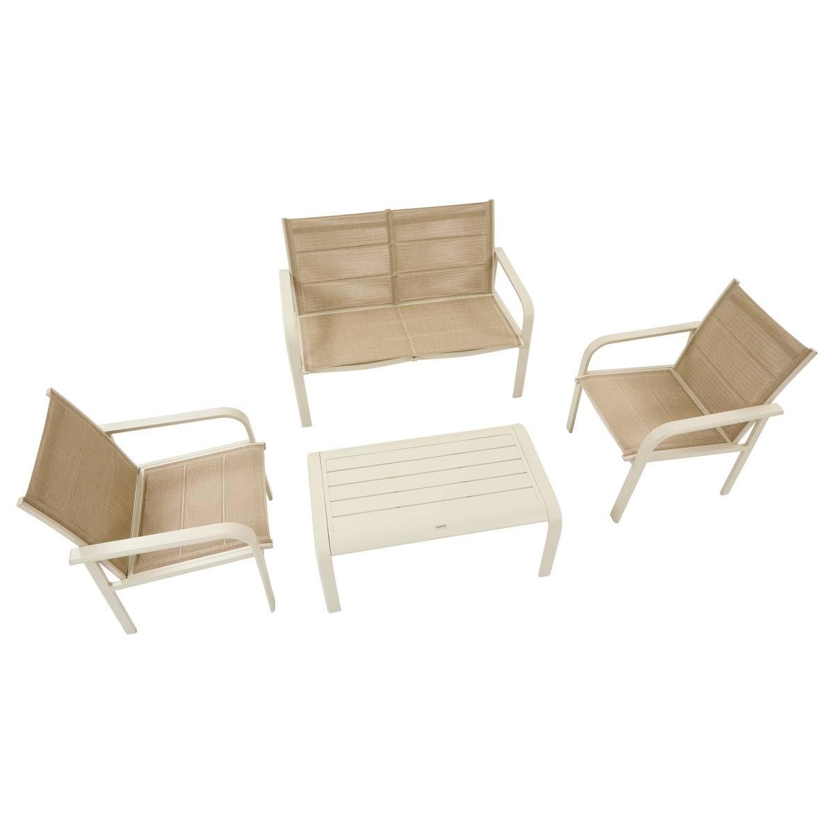 Hespéride - Set di mobili da giardino piazza 4 posti in terracotta