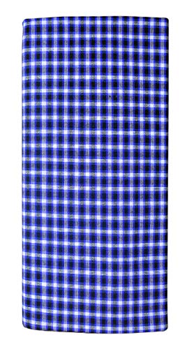 Image of BLUE Leaf Multicolor Cotton Lungies for Men 2.25 Meter, Pack of 4 - Assorted lungi