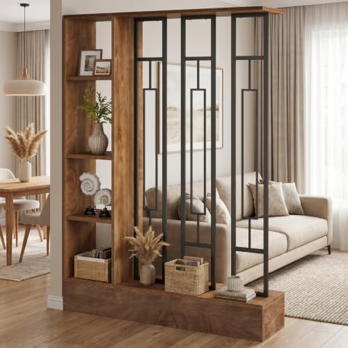 Tribesigns Room Divider with Shelves