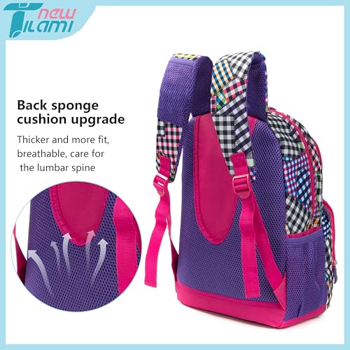 NEW TILAMI 14 Inch kid Toddler Backpack Boys Girls School Bag Kindergarten Elementary Cute Backpacks, Patchwork3