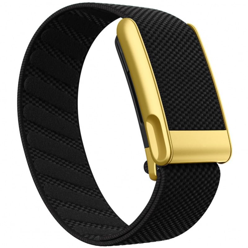Fitness Tracker Whoop Band Beige Elastic Strap with Gold Buckle – Adjustable Loop Style Replacement Wristband for WHOOP 5.0 Peak (Comfort Stretch, Secure Fit)-image-30