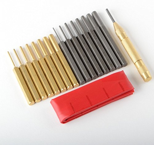18 pcs Brass and Steel Punch Set with Bag