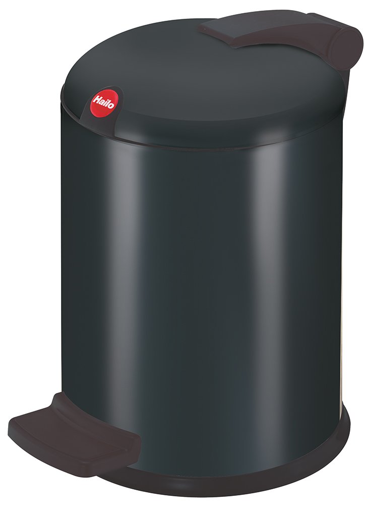 HailoTrento Design 4-Waste Bin, Black