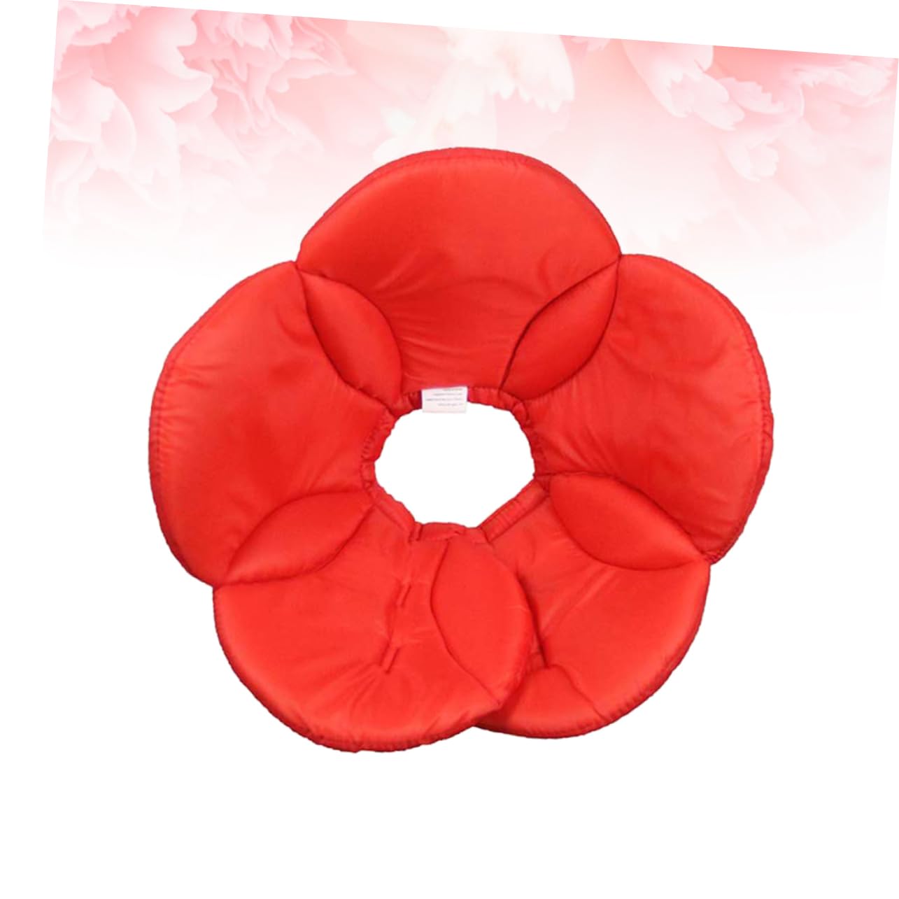 Kisangel 2 Piezas Collar de Mascota de Flor de Esponja Cuello de Mascota Collar de Cono de Perro - Collar antiladridos - Collar Anti-mordeduras Cubierta Protectora Las Flores Rojo