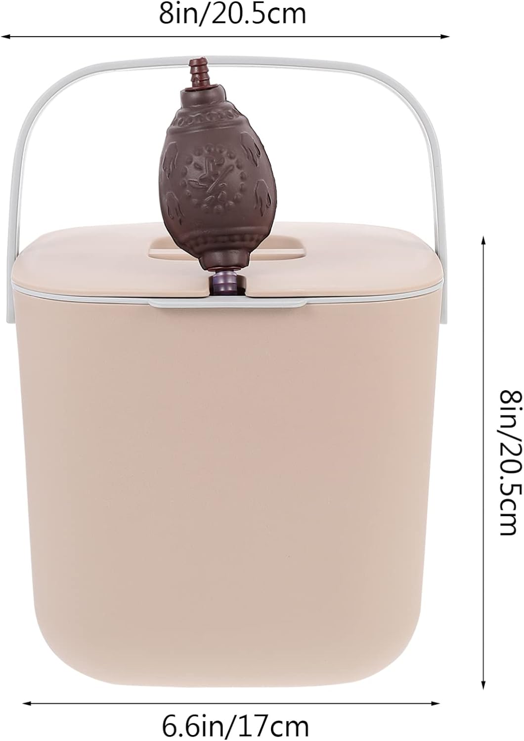 VICASKY Plastic Tea Residue Filter Bucket with Handle 1 Set Tea Leaf Strainers for Home and Office Use