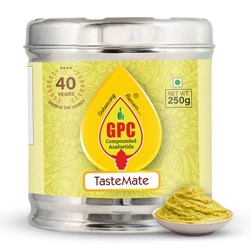 Image of GPC Tastemate Hing Paste 250g - Soft Compounded Asafoetida in Stainless Steel Container | Digestive Indian Spice for Daily Cooking | Boosts Flavour, Rich Aroma, Antioxidant-Rich