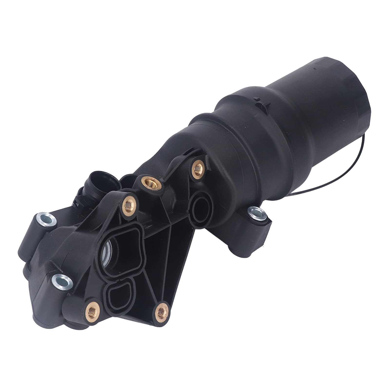 Carcasa del Filtro de Aceite, Conjunto Duradero de la Carcasa del Filtro de Aceite del Motor con Protección contra Sobrecalentamiento para Motor MK5 2.5 2005-10, Hecho de ABS, 1 Pieza